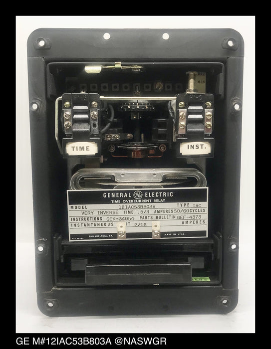 GE 12IAC53B803A Overcurrent Relay - 0.5/4 Amp