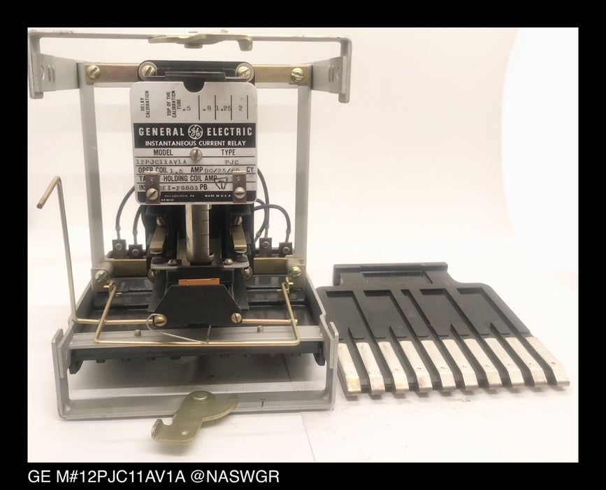 GE 12PJC11AV1A Instantaneous Overcurrent Relay - 1.5 Amp