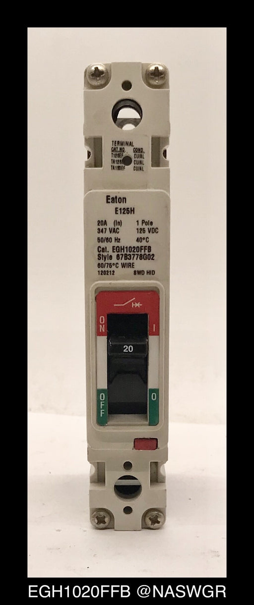 Eaton EGH1020FFB Molded Case Circuit Breaker - 20 Amp