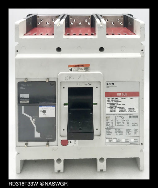 Eaton RD316T33W Molded Case Circuit Breaker ~ 1600 Amp