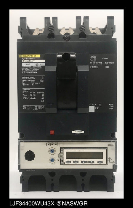 Square D LJF34400WU43X Molded Case Circuit Breaker ~ 400 Amp