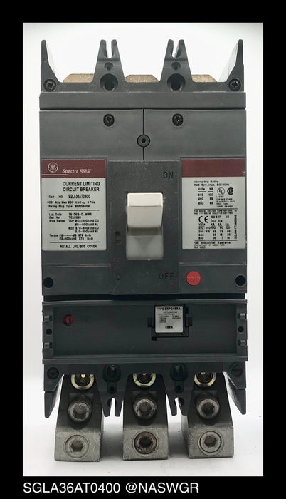 GE Spectra SGLA36AT0400 Molded Case Circuit Breaker - 400 Amp
