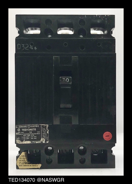 General Electric TED134070 Molded Case Circuit Breaker - 70 Amp