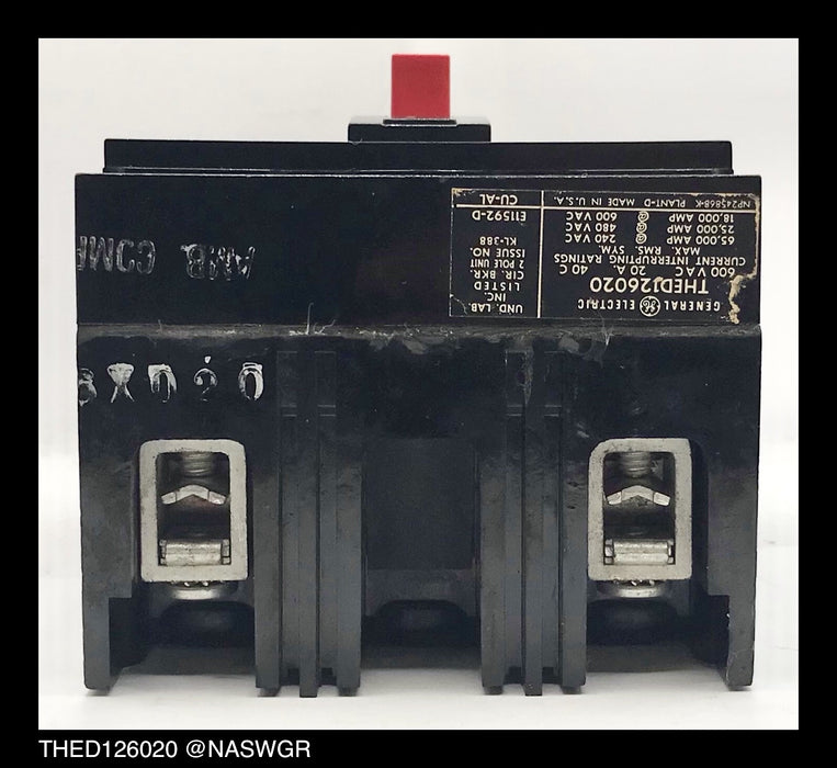 General Electric THED126020 Molded Case Circuit Breaker - 20 Amp