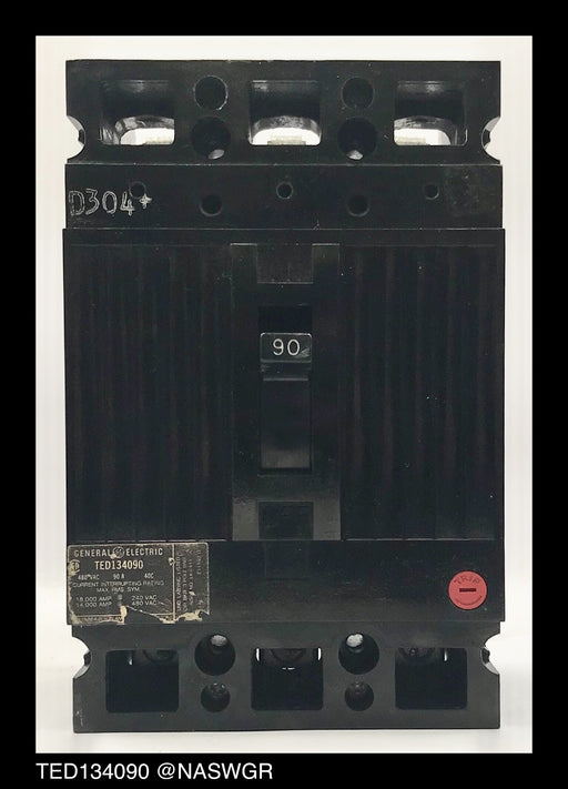 General Electric TED134090 Molded Case Circuit Breaker - 90 Amp