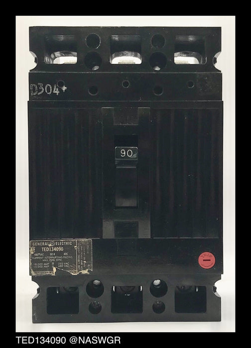 General Electric TED134090 Molded Case Circuit Breaker - 90 Amp