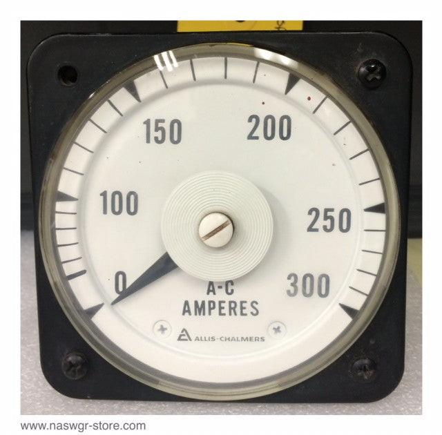 50-103131-LSRX2AAG ~ GE 50-103131-LSRX2AAG AC Ammeter ~ 0-300 Amp Dial