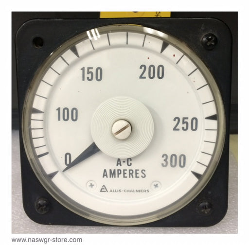 50-103131-LSRX2AAG ~ GE 50-103131-LSRX2AAG AC Ammeter ~ 0-300 Amp Dial