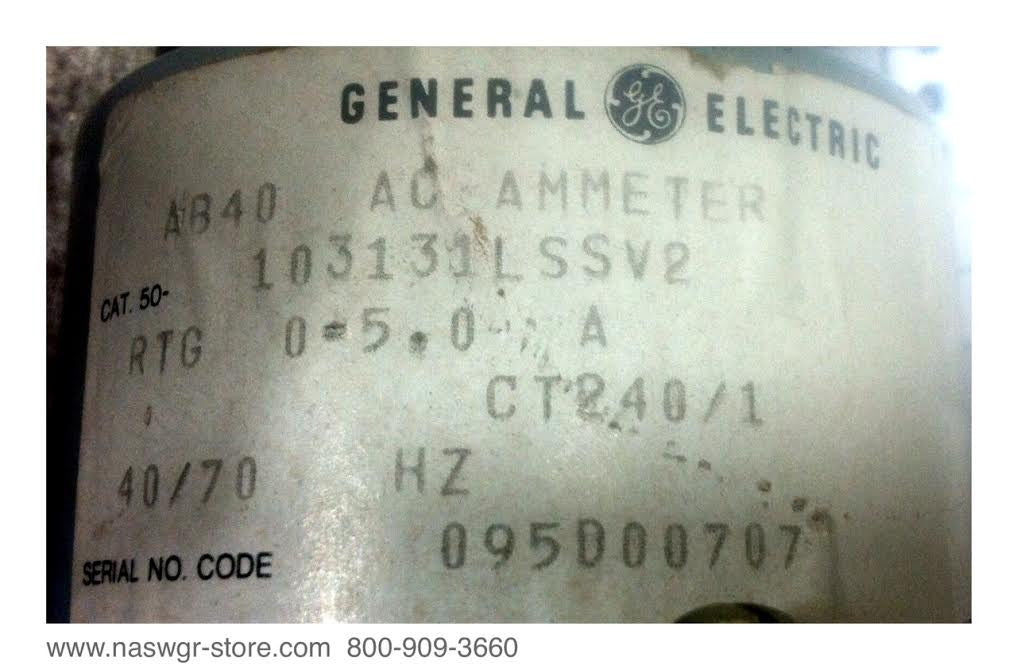 50-103131LSSV2 ~ GE 50-103131LSSV2 AC Ammeter