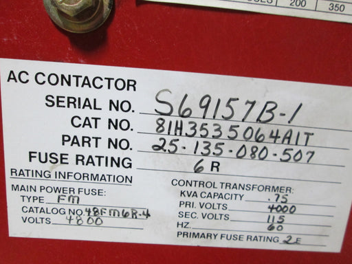 81H3535064A1T Siemens Allis A.C. Contactor