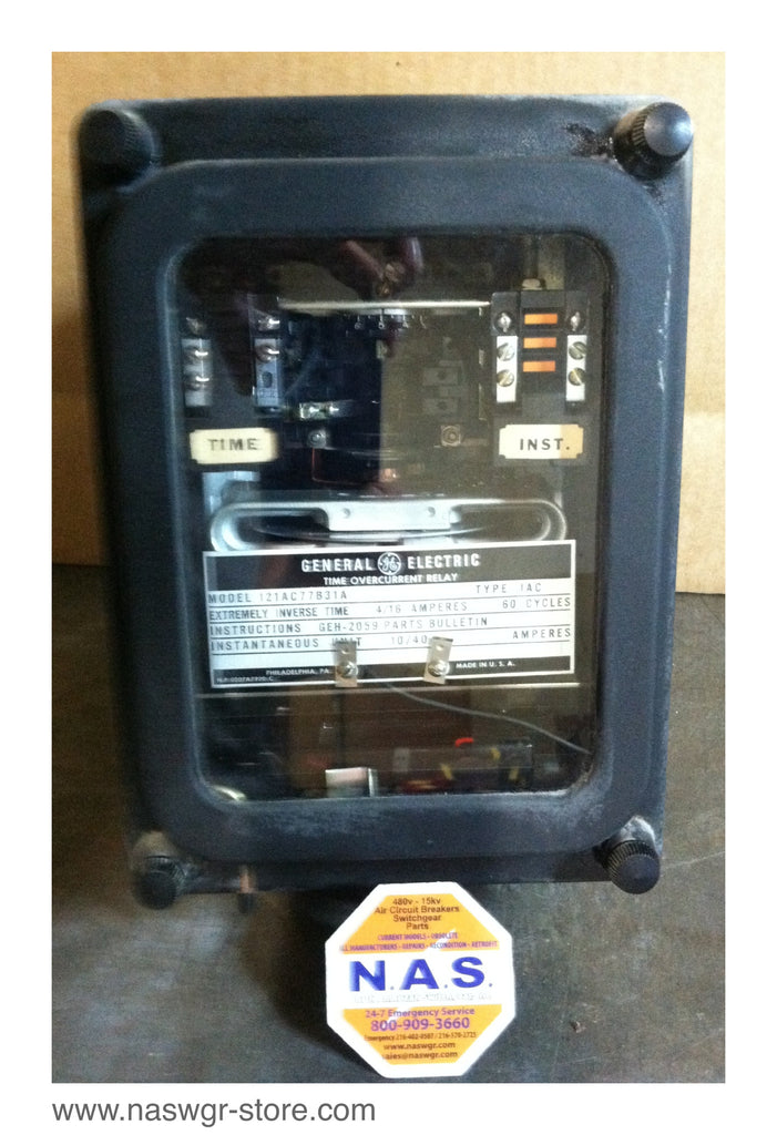 12IAC77B31A , GE Time Overcurrent Relay , Type: IAC , PN: 12IAC77B31A