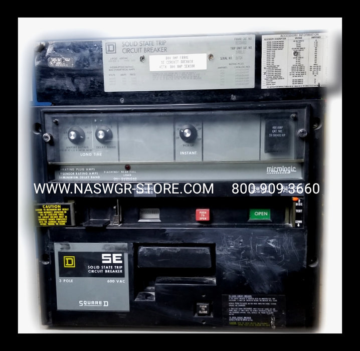 Square D SED36800LI Circuit Breaker (M/O,D/O) - 400 Amp
