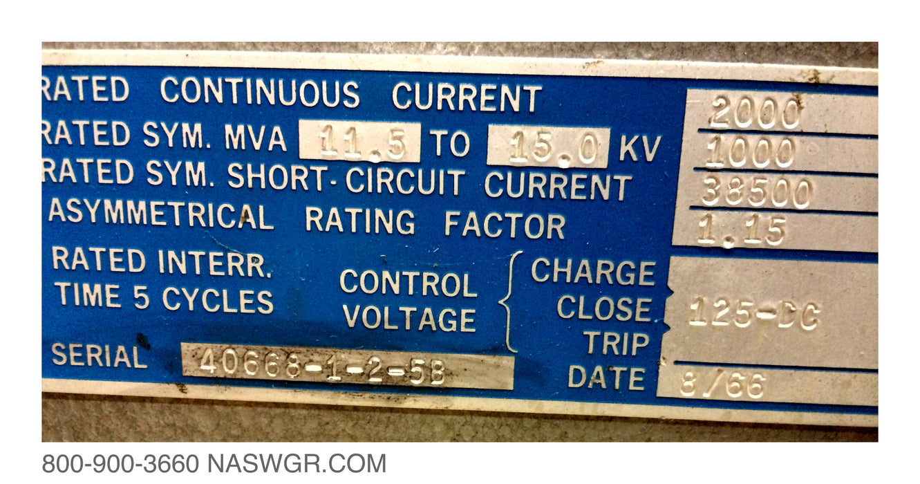 15HK1000 , ITE 15HK1000 Circuit Breaker , 2000 amp