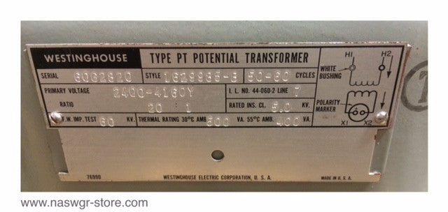 Westinghouse 1629985-B Potential Transformer