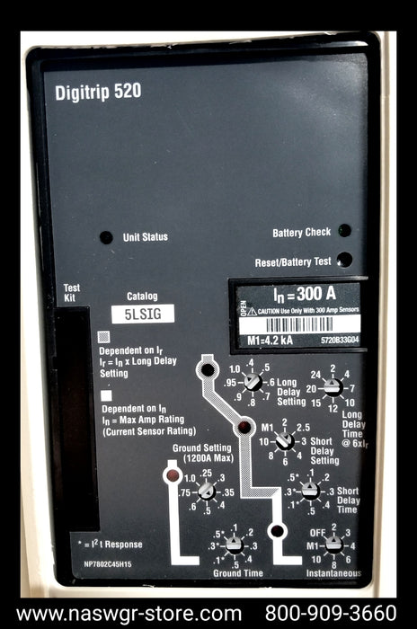 Eaton Magnum SB SBSC08 Circuit Breaker (M/O,D/O) - 300 Amp - Unused