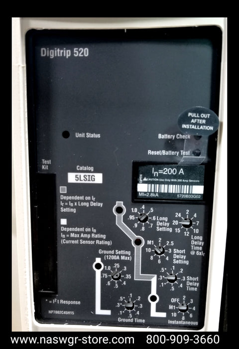 Eaton Magnum SB SBSC08 Circuit Breaker (M/O,D/O) - 200 Amp - Unused