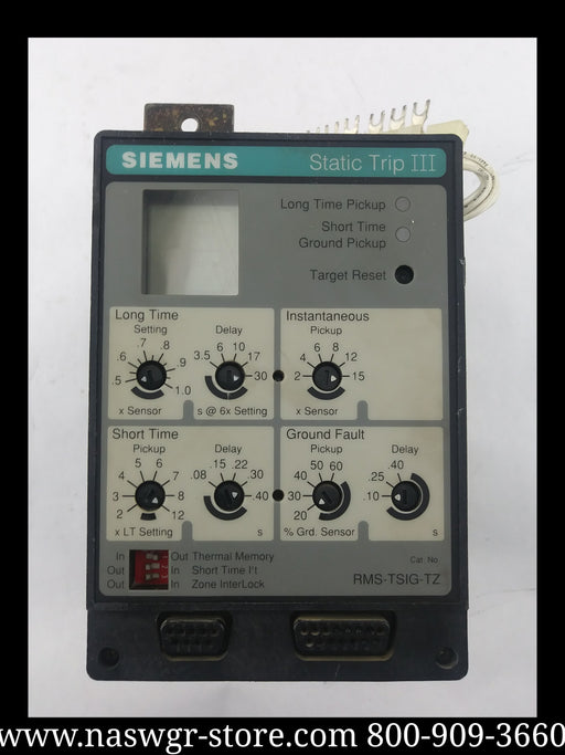 Siemens RMS-TSIG-TZ Static Trip III Relay LS Function