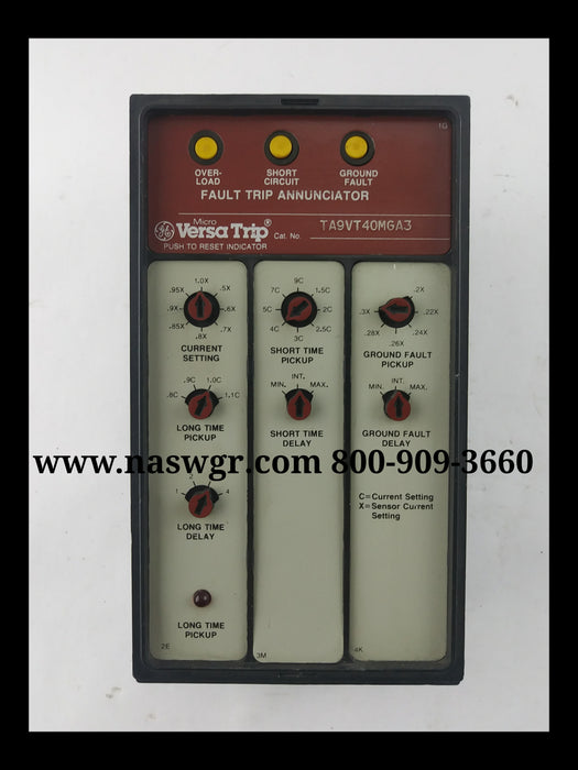 General Electric TA9VT20MGA3 VersaTrip Unit Solid State Device