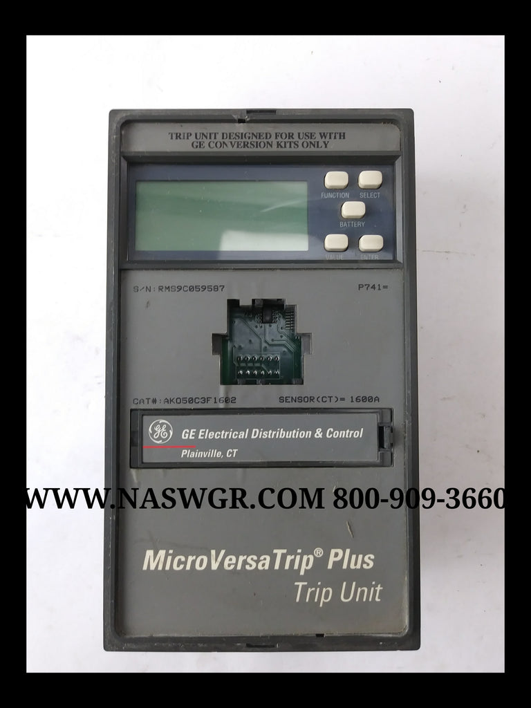 General Electric AKO50C3F1602 MicroVersaTrip Plus Trip Unit