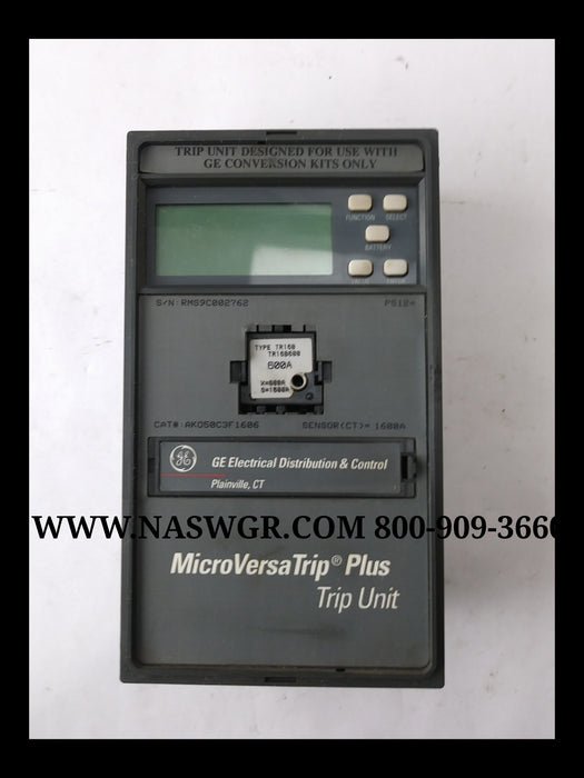 General Electric AKO50C3F1606 MicroVersaTrip Plus Trip Unit