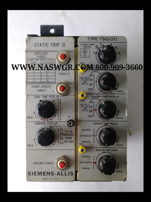 Siemens/Allis 18-471-112-509 Trip Unit Type TSIG (3T)