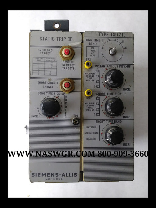 Siemens Allis 18-471-112-517 Trip Unit Type TSI (2T)