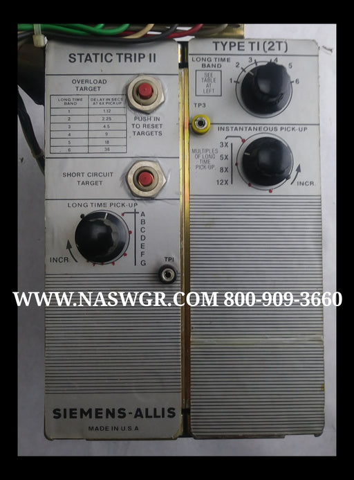 Siemens Allis 18-471-112-515 Or 18-734-167-515 Trip Unit Type TI (2T)