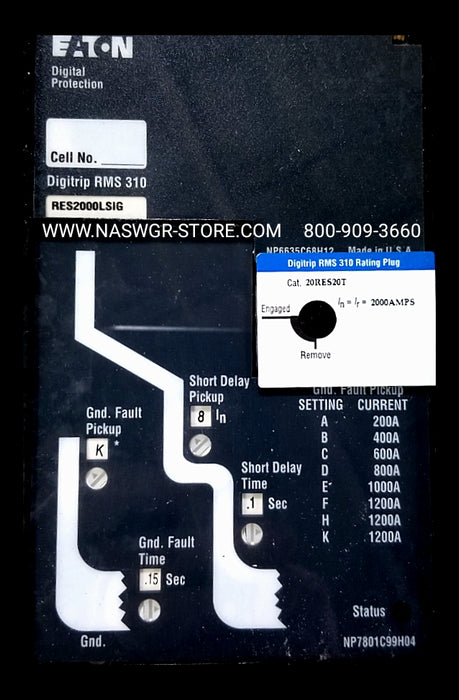Eaton RD320T36W Molded Case Circuit Breaker - 2000 Amp