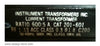 201-601 , Instrument Transformers Inc. , Current Transformer , Ratio: 600:5A. , PN: 201-601