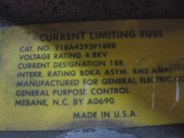 218A4293P18RB ~ GE 218A4293P18RB  Double Barrel Fuse 18R 5kV