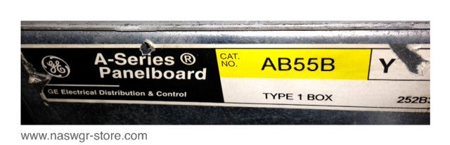 AQF3422SBX , AB55B , GE AQF3422SBX A Series Panelboard , NEMA 1 Enclosure , Box: AB55B , NO: AXB7T6 , 225 Amp , 208Y/120 Volts , 3 Phase , 4 Wire , PN:AQF3422SBX