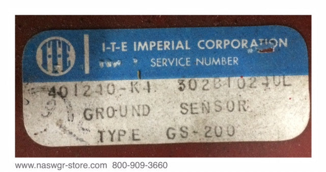 302B1024UL ~ ITE Gould Brown Boveri 302B1024UL Ground Sensor ~ Type GS200