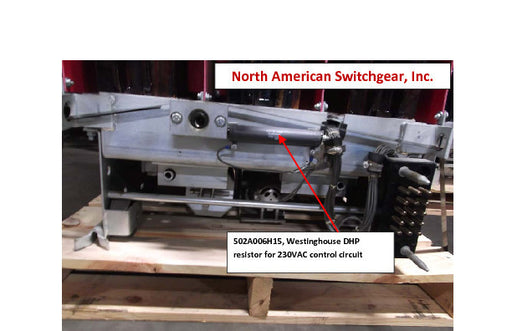 502A006H15 ~ Westinghouse 502A006H15 DHP Resistor for 230VAC control circuit