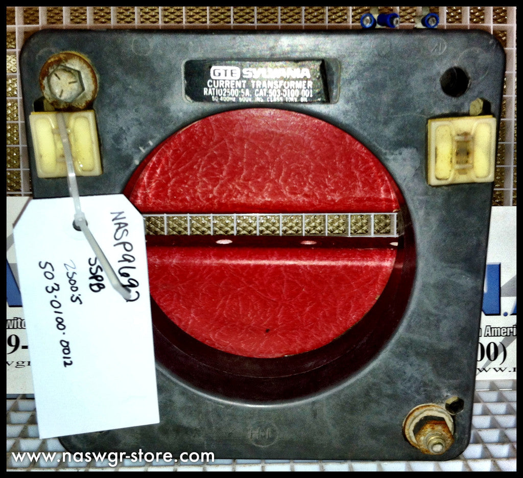 GTE Sylvania 503-0100-001 Current Transformer , Ratio 2500:5A — North ...