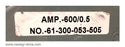Siemens 51-300-053-505 Static Trip III Current Transformer ~ 600:0.5 Amp