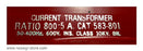 583-801 ~ Westinghouse 583-801 Current Transformer