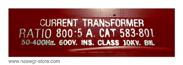 583-801 ~ Westinghouse 583-801 Current Transformer