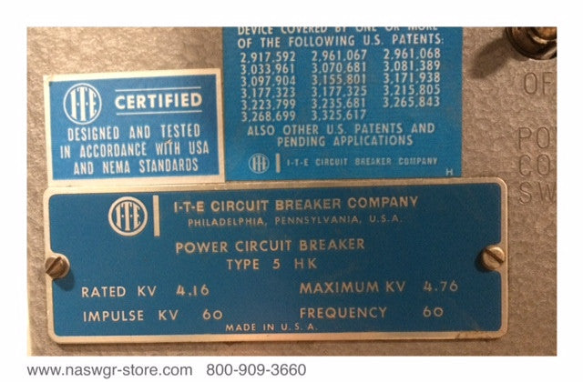 ITE 5HK350 Circuit Breaker (E/O,D/O) - 1200 Amp