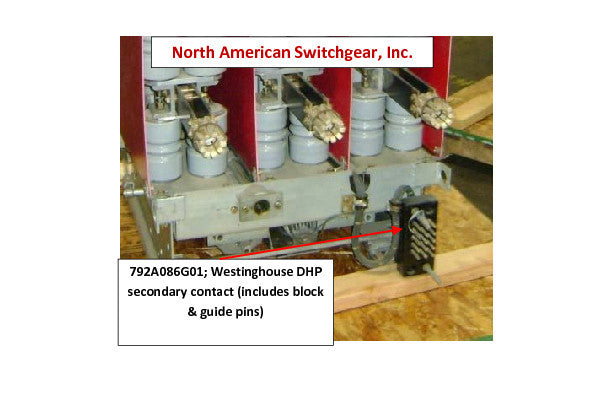 792A086G01; Westinghouse DHP secondary contact (includes block & guide pins)