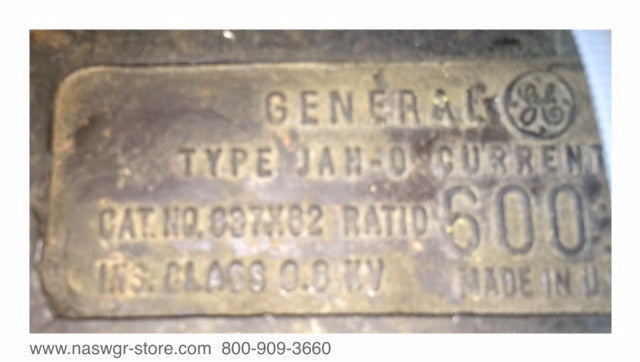 837X62 ~ GE 837X62 Current Transformer ~ Ratio: 600:5