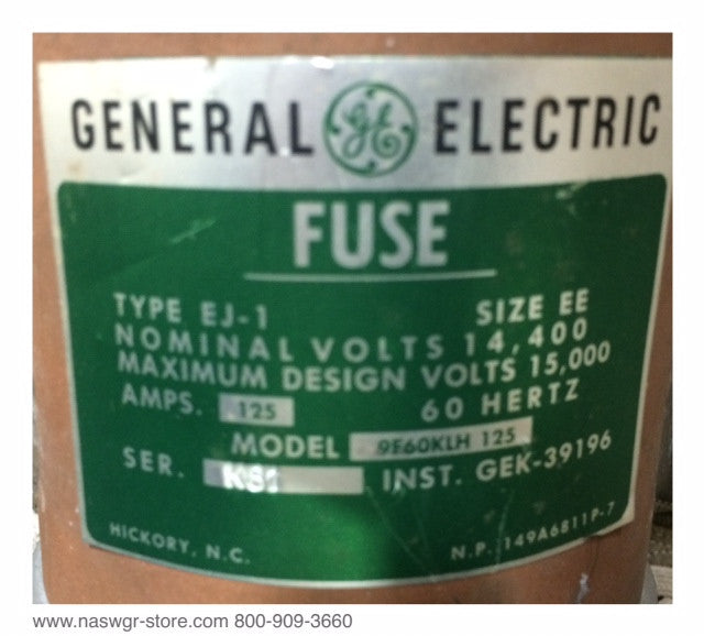 9F60KLH125 ~ GE 9F60KLH125 Fuse