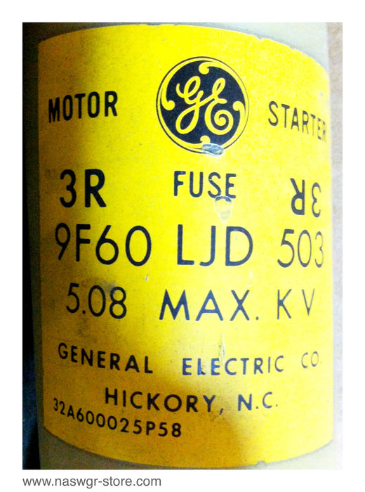 9F60LJD503 , GE  Type EJ-2D Fuse , PN: 9F60LJD503