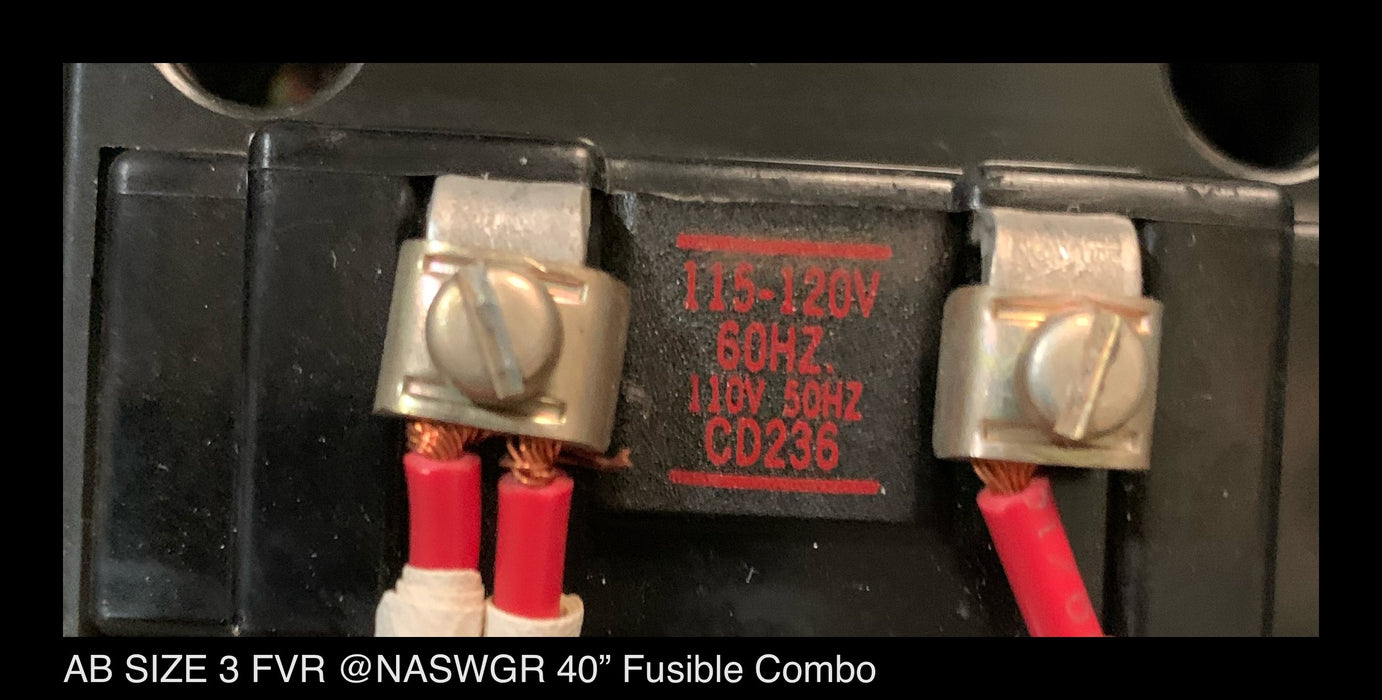 Allen Bradley 2100 Series Size 3 FVR 40" MCC Fusible Combination Bucket