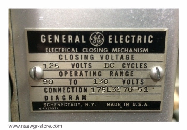 General Electric AK-1-50-8 Circuit Breaker (E/O,D/O) - 1600 Amp