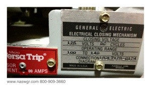 General Electric AKR-6D-50 Circuit Breaker (E/O,D/O) - 1600 Amp