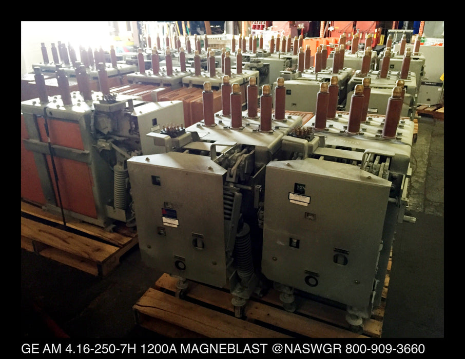 GE Magneblast AM4.16-250-7H Circuit Breaker (E/O,D/O) - 1200 Amp