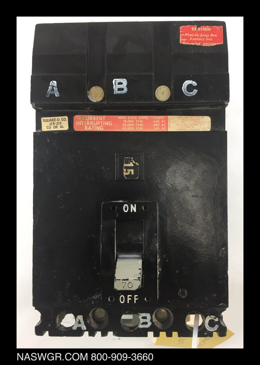 quare D FA-36070 Circuit Breaker ~ 70 Amp