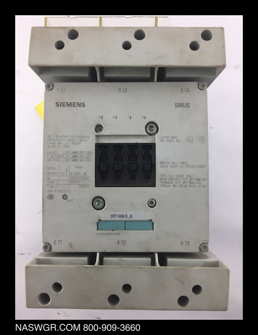 Siemens 3RT1466-6AF36 Contactor