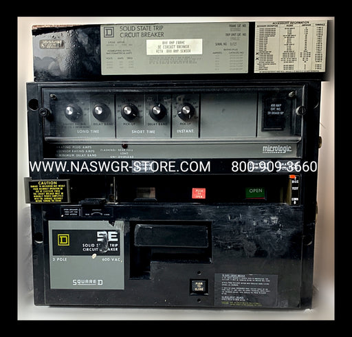 Square D SED36800LSI Circuit Breaker (M/O,D/O) - 400 Amp