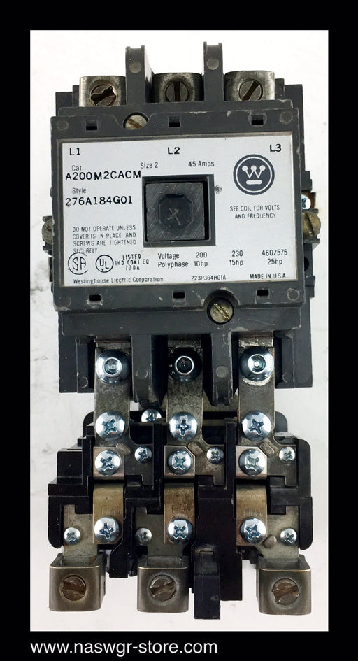 A200M2CAC ~ Westinghouse A200M2CAC Size 2 Motor Starter